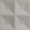 Ekena Millwork 11 7/8in. W x 11 7/8in. H Swindon EnduraWall Decorative 3D Wall Panel Covers 0.98 Sq. Ft. WP12X12SWCCH - alternate 4